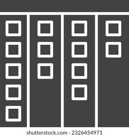 Kanban Icon image. Suitable for mobile application.