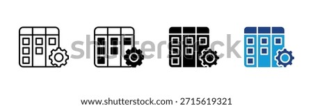 Kanban icon set multiple style collection