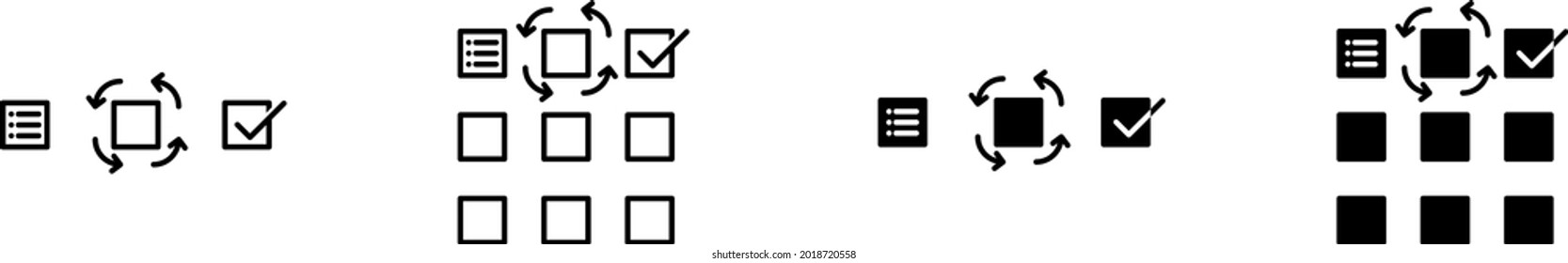 Kanban Icon , Vector Illustration