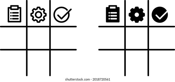 Kanban Icon , Vector Illustration