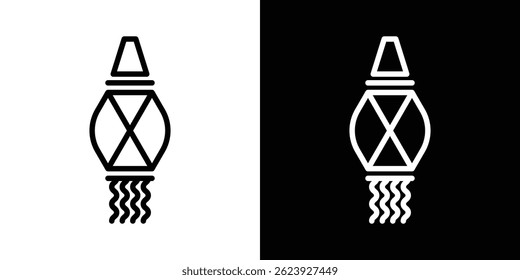 Kandeel icon vector for web and mobile app. Symbol isolated.