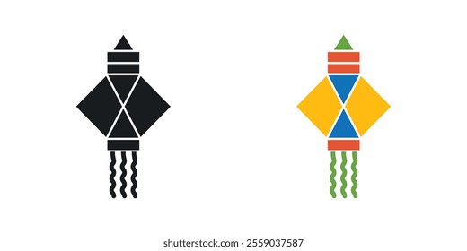 Kandeel icons in black and colored version