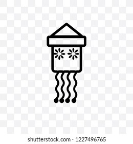 Kandeel vector linear icon isolated on transparent background, Kandeel transparency concept can be used for web and mobile