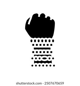 kandi rave retro glyph icon vector. kandi rave retro sign. isolated symbol illustration