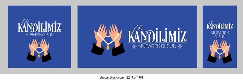 Kandilimiz Mübarek Olsun
praying hands and rosary vector translation: happy oil lamp