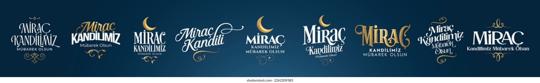 Miraç Kandilimiz Mübarek olsun. Translation: islamic holy night,  Mevlid candle