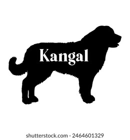 Kangal Dog silhouette dog breeds logo dog monogram vector