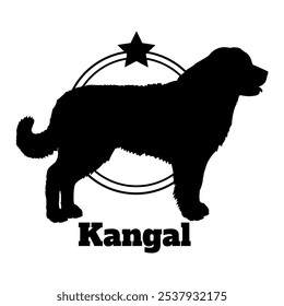 Kangal dog silhouette,  dog, dog breeds, logo, vector, silhouette, logo design, animal, illustration, icon, sign, design, black,  symbol, pet