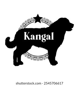 Kangal dog silhouette, dog, dog breeds,  vector, silhouette, logo design, animal, illustration, icon, sign, black, pet