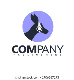 
kangaroo animal  headset vector logo