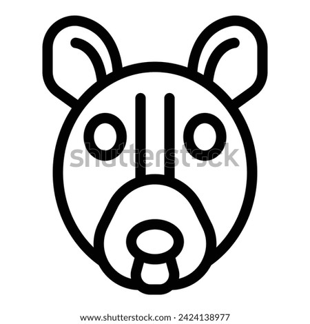 Kangaroo animal icon outline vector. Art travel landmark. Center culture
