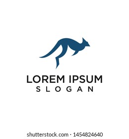 a kangaroo animal logo template