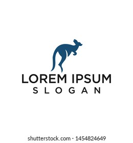 a kangaroo animal logo template