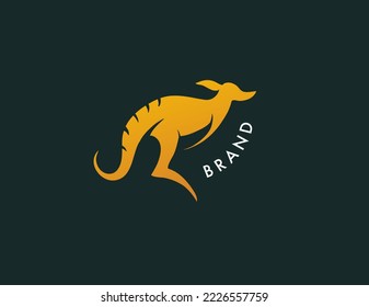 kangaroo animals mascot logo vector design 