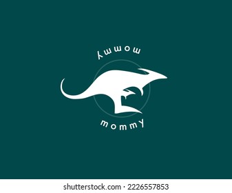kangaroo animals mascot logo vector design 