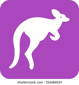 Kangaroo, australia, pouch icon vector image. Can also be used for Animals and Insects. Suitable for mobile apps, web apps and print media.