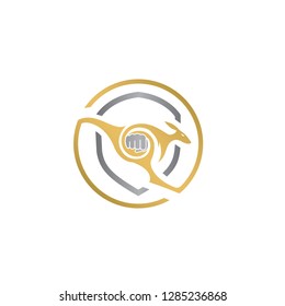 Kangaroo Australian Logo vector