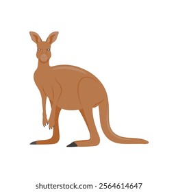 Kangaroo Australian Symbol Vector Illustration