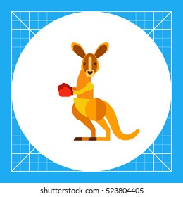 Kangaroo boxer icon