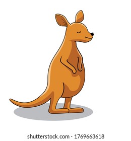 Kangaroo Cartoon Cute Animals Illustration