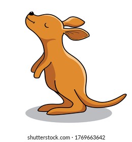 Kangaroo Cartoon Cute Animals Illustration