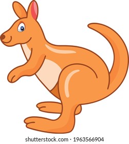 kangaroo cartoon vector art and illustration