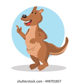kangaroo character vector illustration design