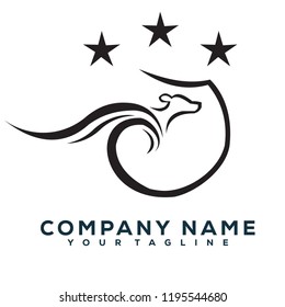 Kangaroo Creative Logo Modern Simple Vector