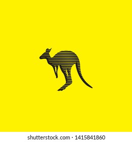 kangaroo design logo icon vector - Vector

