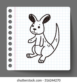 kangaroo doodle