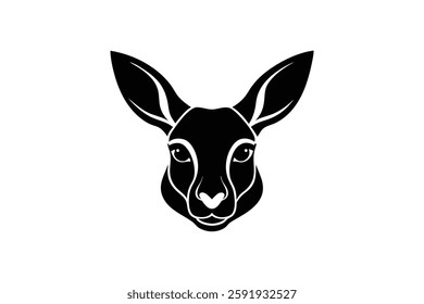 A kangaroo head vector illustration 