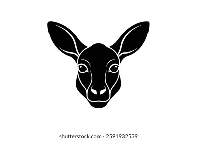 A kangaroo head vector illustration 