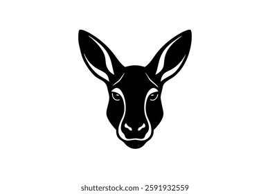 A kangaroo head vector illustration 