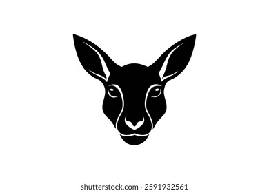 A kangaroo head vector illustration 