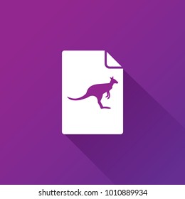 Kangaroo icon. animal sign