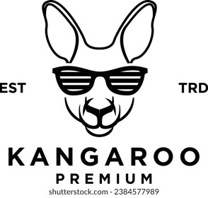 Kangaroo icon design illustration template