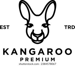 Kangaroo icon design illustration template