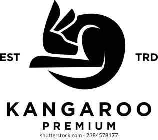 Kangaroo icon design illustration template