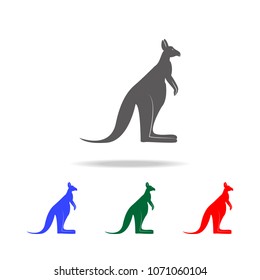 Kangaroo icon. Elements of Australian animals multi colored icons. Premium quality graphic design icon. Simple icon for websites web design mobile app, info graphics on white background