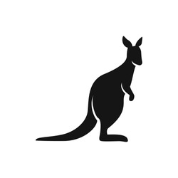 Kangoeroe-icoon Illustratie Geïsoleerd Vector Teken Symbool