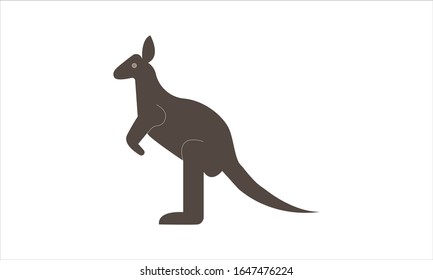 símbolo de signo vectorial aislado de la ilustración de icono kangaro