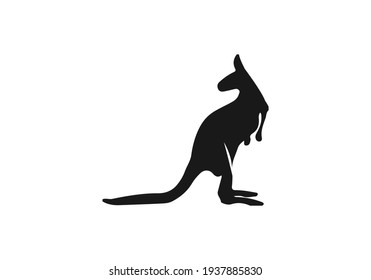 kangaroo icon illustration isolated vector sign symbol