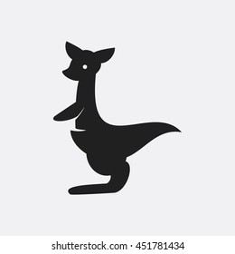 Kangaroo icon illustration isolated vector sign symbol