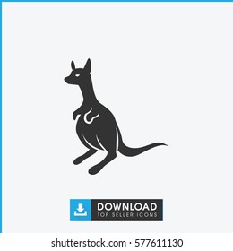 kangaroo icon illustration isolated vector sign symbol