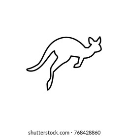 kangaroo icon illustration isolated vector sign symbol