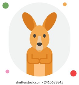 Ilustración de iconos canguro, para web, aplicación, infografía, etc