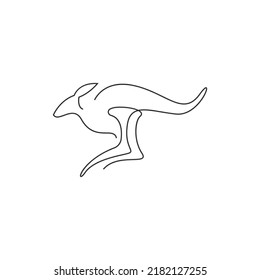 Kangaroo icon logo design illustration template vector