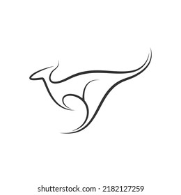 Kangaroo icon logo design illustration template vector