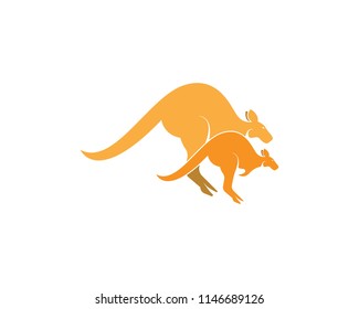 Kangaroo icon logo design vector illustration