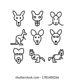 kangaroo icon or logo isolated sign symbol vector illustration - Collection of high quality black style vector icons
